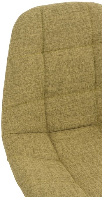 Ambra Chaise de Bureau Tissu Vert 8x55cm 5