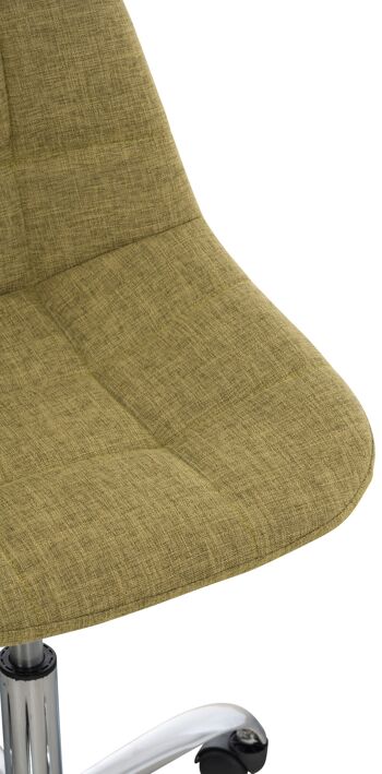 Ambra Chaise de Bureau Tissu Vert 8x55cm 6