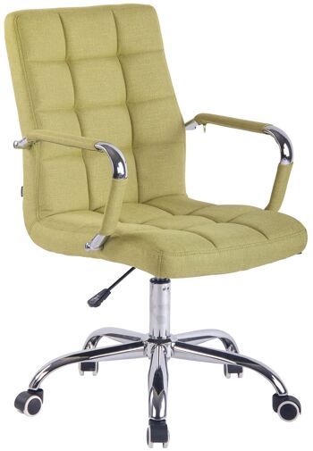 Cerqueta Chaise de Bureau Tissu Vert 11x62cm 1