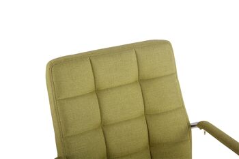 Cerqueta Chaise de Bureau Tissu Vert 11x62cm 3