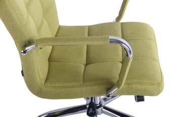 Cerqueta Chaise de Bureau Tissu Vert 11x62cm 5