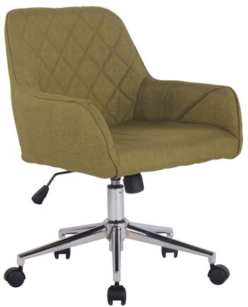 Torelle Chaise de Bureau Tissu Vert 9x58cm 1