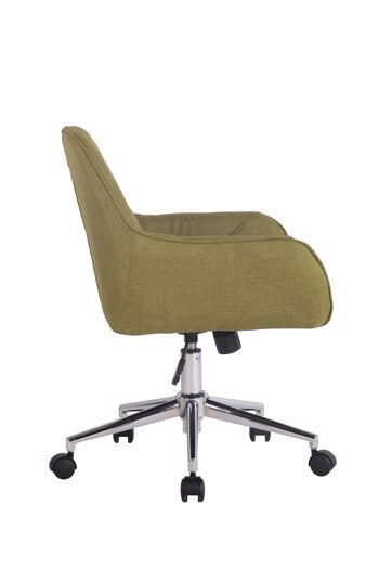 Torelle Chaise de Bureau Tissu Vert 9x58cm 3