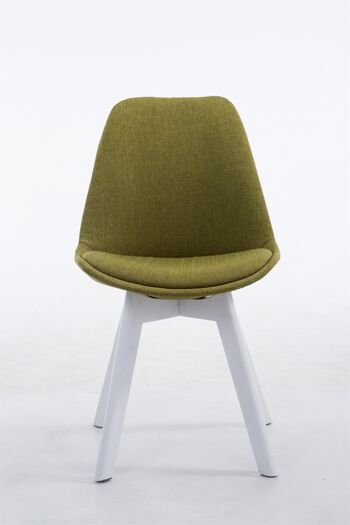 Bocenago Chaise de salle à manger Tissu Vert 6x55cm 2