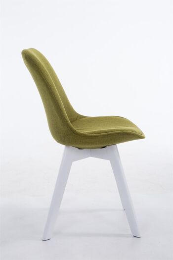 Bocenago Chaise de salle à manger Tissu Vert 6x55cm 3