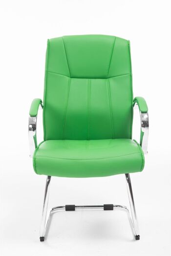 Teulada Chaise de salle à manger Cuir artificiel Vert 12x68cm 2