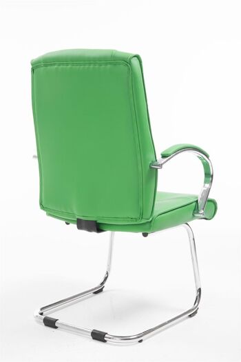 Teulada Chaise de salle à manger Cuir artificiel Vert 12x68cm 4