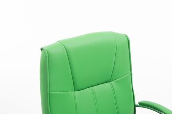 Teulada Chaise de salle à manger Cuir artificiel Vert 12x68cm 5
