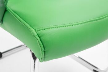 Teulada Chaise de salle à manger Cuir artificiel Vert 12x68cm 7