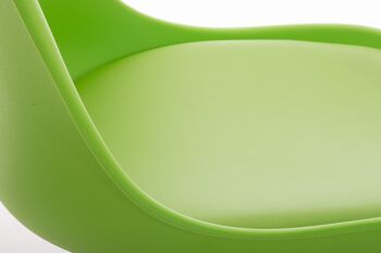 Imbersago Chaise de salle à manger Cuir artificiel Vert 5x59cm 3