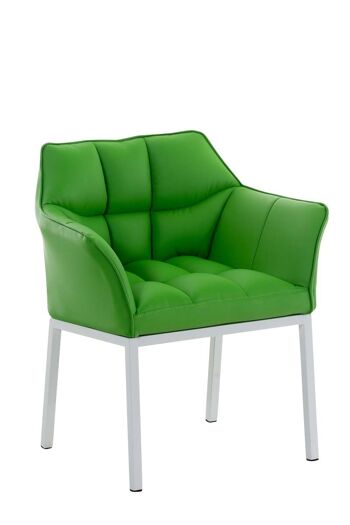 Roncaro Chaise de salle à manger Cuir artificiel Vert 13x63cm 1