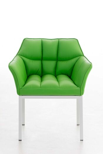 Roncaro Chaise de salle à manger Cuir artificiel Vert 13x63cm 2