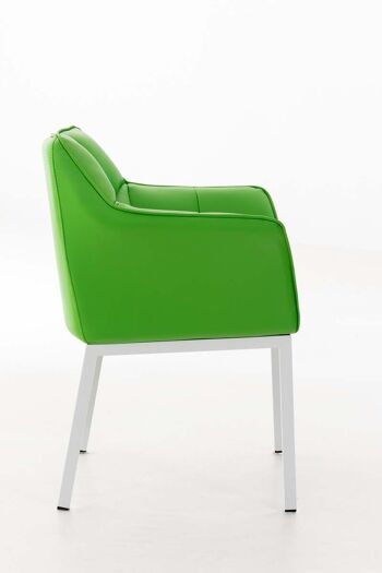 Roncaro Chaise de salle à manger Cuir artificiel Vert 13x63cm 3
