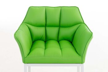 Roncaro Chaise de salle à manger Cuir artificiel Vert 13x63cm 5