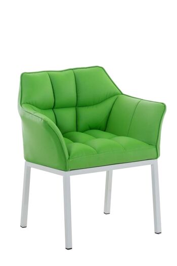 Roncaro Chaise de salle à manger Cuir artificiel Vert 13x63cm 8