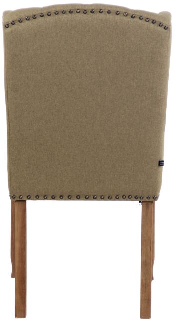 Roure Chaise de salle à manger Tissu Vert 12x60cm 5