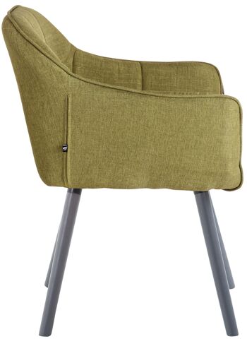 Tuopo Chaise de Salle à Manger Tissu Vert 5x59cm 3