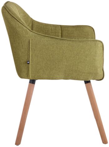 Nucavi Chaise de Salle à Manger Tissu Vert 5x59cm 3