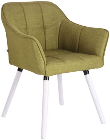 Polverigi Chaise de Salle à Manger Tissu Vert 5x59cm 1