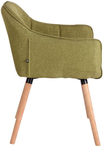 Corcolle Chaise de salle à manger Tissu Vert 5x59cm 3