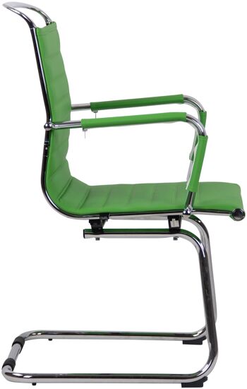 Cetona Chaise de salle à manger Cuir artificiel Vert 11x60cm 3