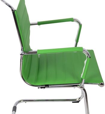 Cetona Chaise de salle à manger Cuir artificiel Vert 11x60cm 7