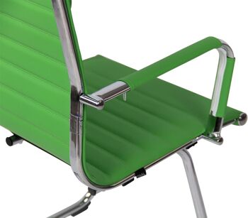 Cetona Chaise de salle à manger Cuir artificiel Vert 11x60cm 8