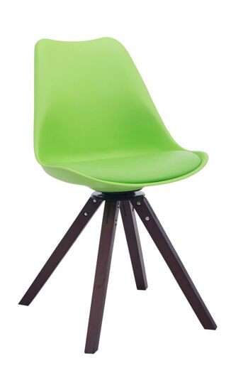 Varcone Chaise de salle à manger Cuir artificiel Vert 6x56cm 1