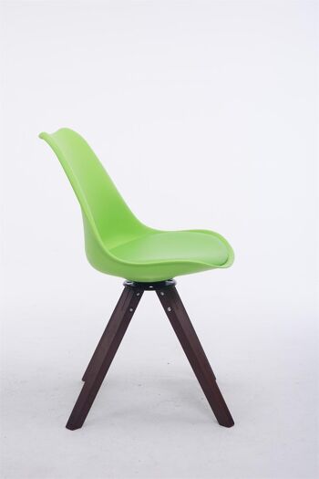 Varcone Chaise de salle à manger Cuir artificiel Vert 6x56cm 2