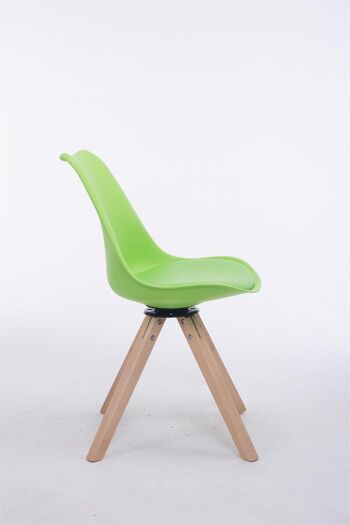 Mulinazzo Chaise de salle à manger Cuir artificiel Vert 6x56cm 3