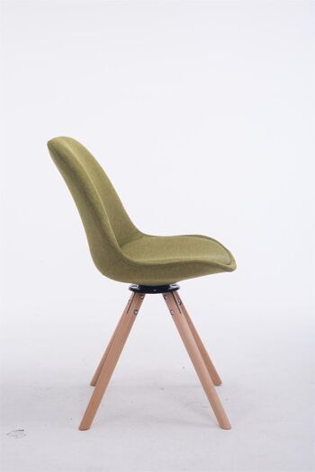 Cuorgn Chaise de salle à manger Tissu Vert 6x56cm 3