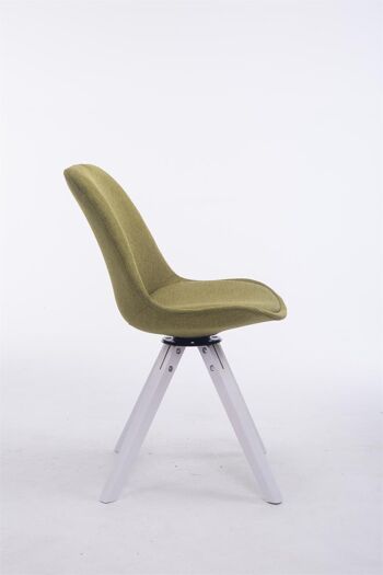 Capasso Chaise de Salle à Manger Tissu Vert 6x56cm 2