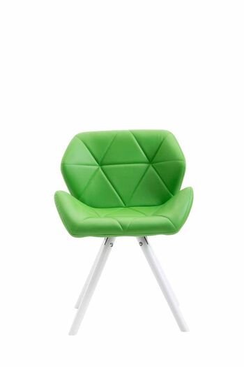 Curci Chaise de Salle à Manger Cuir Artificiel Vert 6x52cm 1