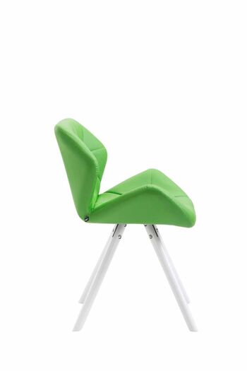 Curci Chaise de Salle à Manger Cuir Artificiel Vert 6x52cm 2