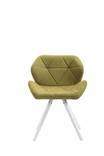 Lancenigo Chaise de salle à manger Tissu Vert 6x52cm 1