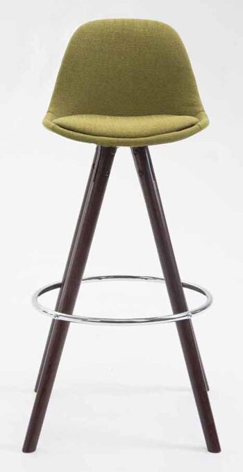 Raddi Lot de 2 Tabourets de Bar Tissu Vert 11x44cm 2