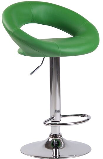 Vallonara Lot de 2 Tabourets de Bar Simili Cuir Vert 6x47cm 2