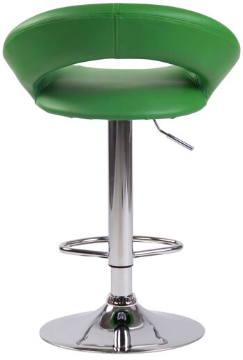 Vallonara Lot de 2 Tabourets de Bar Simili Cuir Vert 6x47cm 6