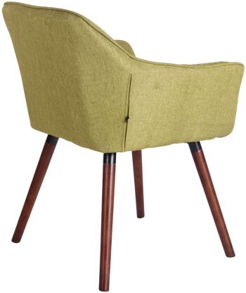 Ferrazza Lot de 4 Chaises de Salle à Manger Tissu Vert 5x59cm 2