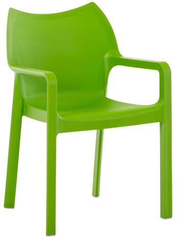 Campagni Chaise de Jardin Plastique Vert 4x53cm 1