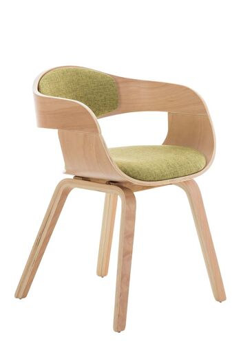 Curcio Chaise Visiteur Tissu Vert 8x46cm 1