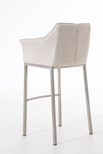 Tabouret Argusto Tissu Ivoire 11x48cm 4