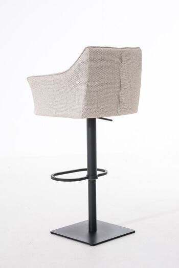 Tabouret Limata Tissu Ivoire 21x45cm 4