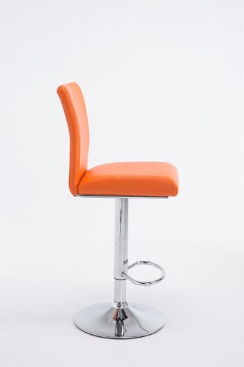 Umito Tabouret de Bar Similicuir Orange 9x47cm 3