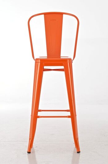 Tabouret de bar Vesio Métal Orange 5x52cm 2