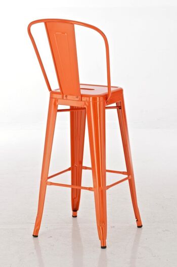 Tabouret de bar Vesio Métal Orange 5x52cm 3
