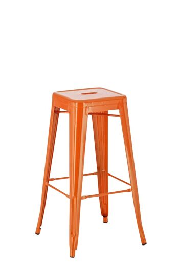 Strettura Tabouret de Bar Métal Orange 4x43cm 1