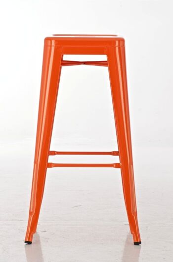 Strettura Tabouret de Bar Métal Orange 4x43cm 2