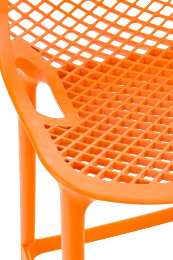 Tabouret de Bar Pastori Cuir Artificiel Orange 5x53cm 4