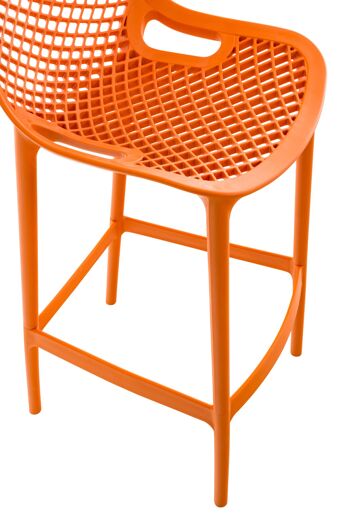 Tabouret de Bar Pastori Cuir Artificiel Orange 5x53cm 6